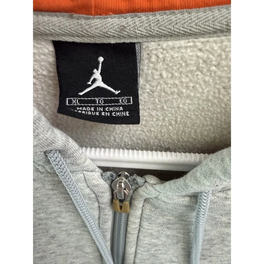 Vintage Y2K Nike Jordan Full Zip Hoodie Men's XL Basketball Sweatshirt